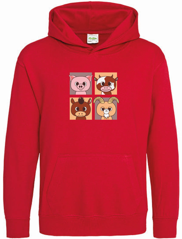 Kids - Hoodie - Animal Square 2