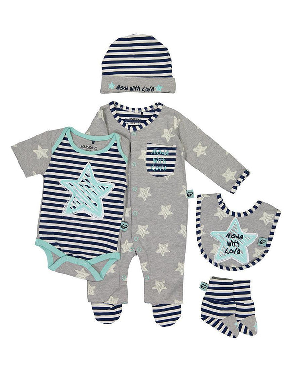 5-delige Baby Giftset - Thema: Star