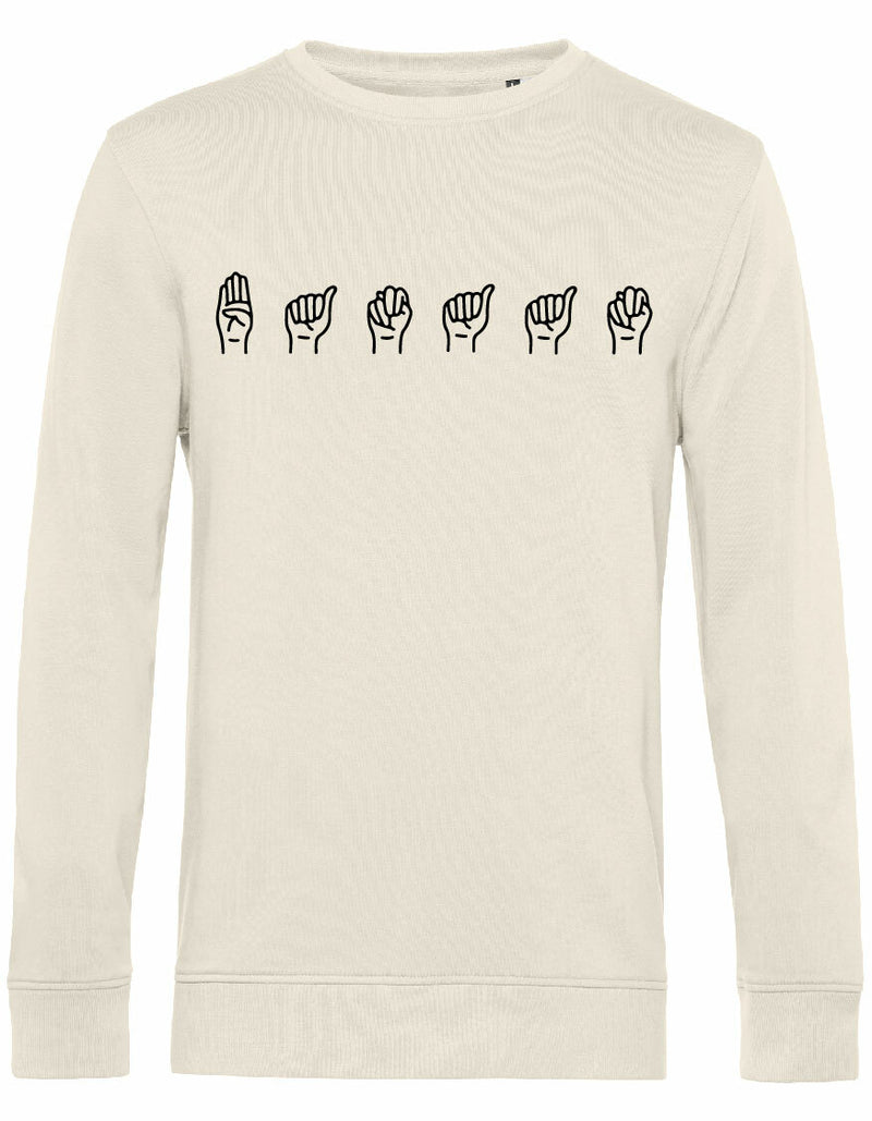 Sweater - Gebarentaal; Banaan