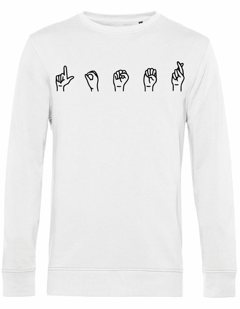 Sweater - Gebarentaal; Loser